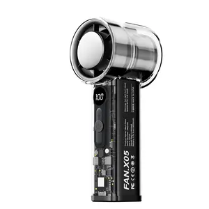 Mini Portable Fan  | Pocket Hurricane Fan | Adjustable Speed | Digital Display | Perfect for: Office, Library, Camping, Sports, Kitchen Aid, Industrial Workshop