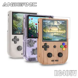 ANBERNIC RG405V Handheld Game Console 4-inch IPS Touch Screen Resolution 640*480 Android 12 Unisoc Tiger T618 64-bit Game Player 5500mAh OTA Update Vertical Handheld Game Console Gifts