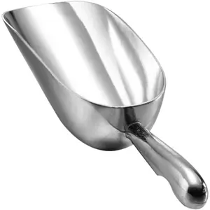 Ice Cube Scoop-Cast Aluminum Multipurpose Kitchen Spoon for Ice Maker, Freezer, Coffee Beans, Food - 24 oz