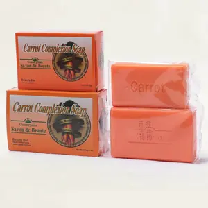 NECOFFETTI Carrot Complexion Beauty Soap Radiant & Even-Looking Skin Infused with Carrot Oil 125g Bar for Face & Body