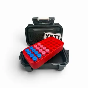 3mL Peptide Go Box Insert Holds 32 Vials. Multiple Colors Available