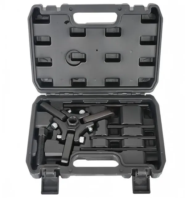 Harmonic Balancer Puller Kit, 3-Jaw Damper Pulley Extractor Set Compatible with Ford GM Chrysler Cadillac Chevy Mitsubishi， tool kit