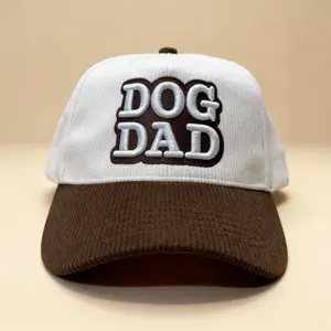 DogKingdom™ Dog Dad Corduroy Snapback Hat