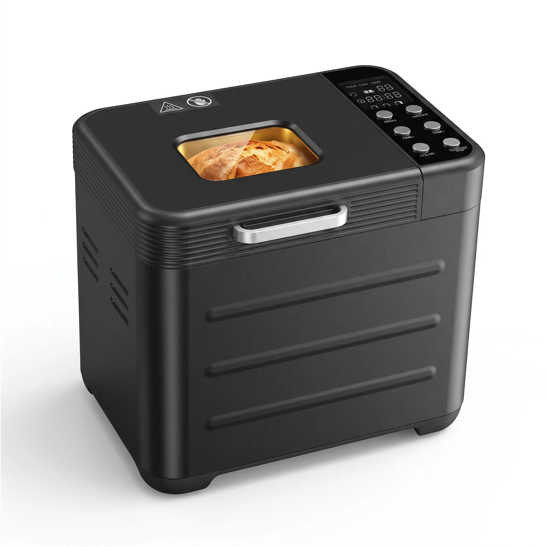 Bread Maker Machine with 12 Menu Programs, 3 Loaf Sizes up to 2 lb, 3 Crust Settings, Removable Baking Pan & Kneading Paddle, Automatic Bread Making Machine for Homemade Bread, Cake and Dough