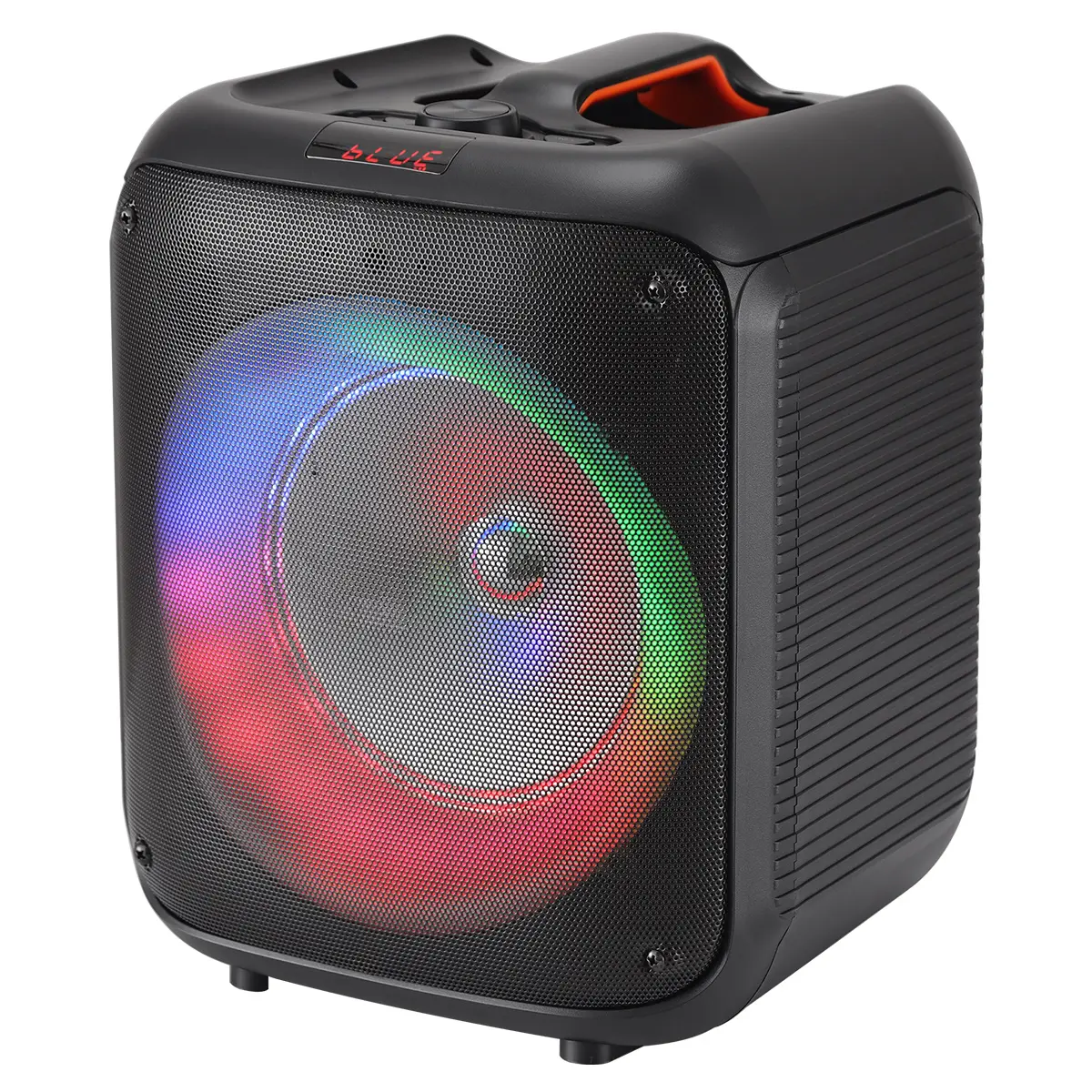 Portable Bluetooth Speaker - 8-Inch High-Volume PA Party SoundBox with Sound Recording, 6-Mode RGB LED Lights, Multi-Input Media Player, FM Radio & TWS Stereo Mode, Bluetooth Speakers,back to school,back to school haul