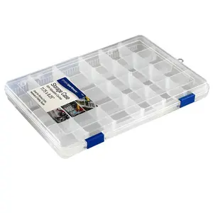 Project Partners 70505 11.75 x 8.25 in. Clear Plastic Adjustable Storage Box