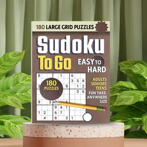 22-Page Sudoku Puzzle Book for Adults, Seniors & Teens, Hundreds of Puzzles From Beginner to Advanced, Brain Teaser & Stress Relief, Portable Size, Portable Gift