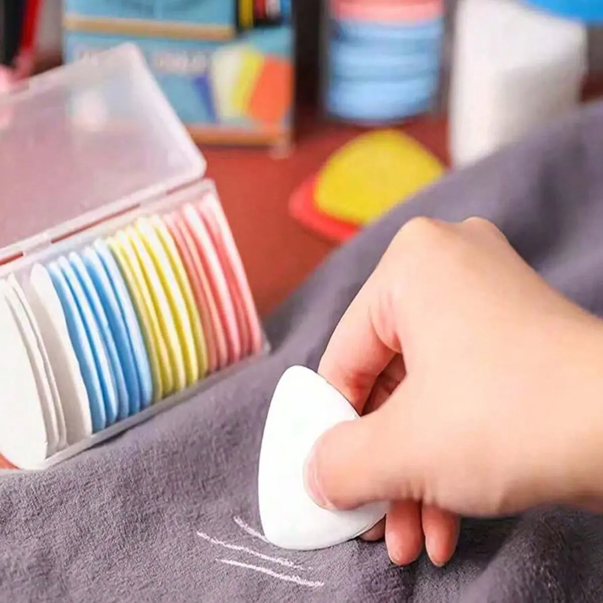 Erasable Sewing Chalk, Colorful Marking Pencil for Dressmaking & Embroidery, Makeup Tool Accessory, Ideal for Crafting & Design, Sewing Tools, Sewing Accessories and Supplies