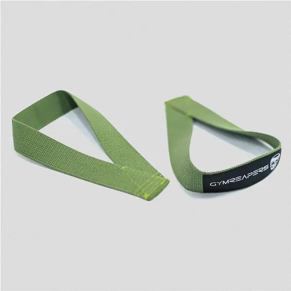 Gymreapers Olympic Lifting Straps - Green, Durable Cotton Grip Support for Gym Workouts