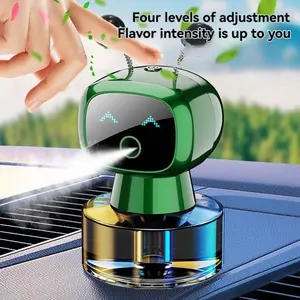 Car Smart Aroma Diffuser Robot, Car Interior Diffusers, Adjustable Car Air Freshener, Portable Waterless Car Perfume, Liquid Form, Model Xinghao Wye-167