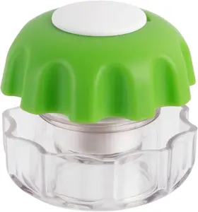 Ezy Dose Crush Pill Green Tablet Crusher with Pill Organizer Compartment Easy Grip Ergonomic Design BPA Free Small Size for Medication Management