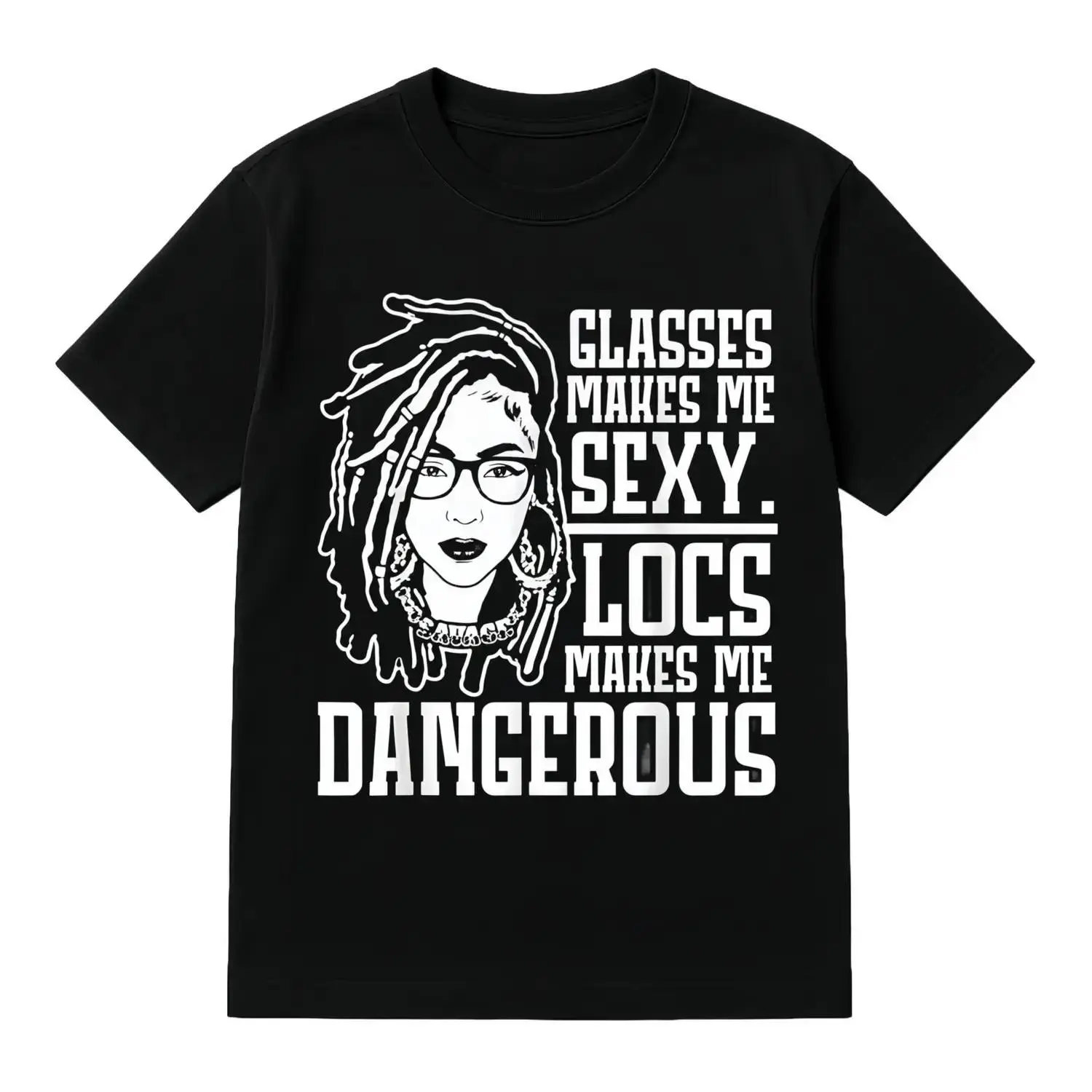 Cotton Locs Empower Me with a Fierce Afro Hair Style for Black American and African Girls T-Shirt