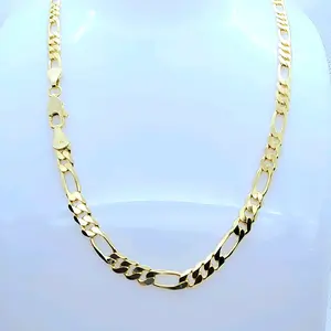 Gold-Plated Figaro Chain - 24'' Length and 6mm Width