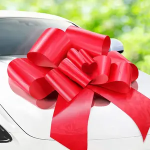 - Big Car Bow - Red, 30 Inch - Giant Car Bow for Birthday, Christmas, Wedding Reception, Surprise Party - Large Gift Wrapping for Huge Present