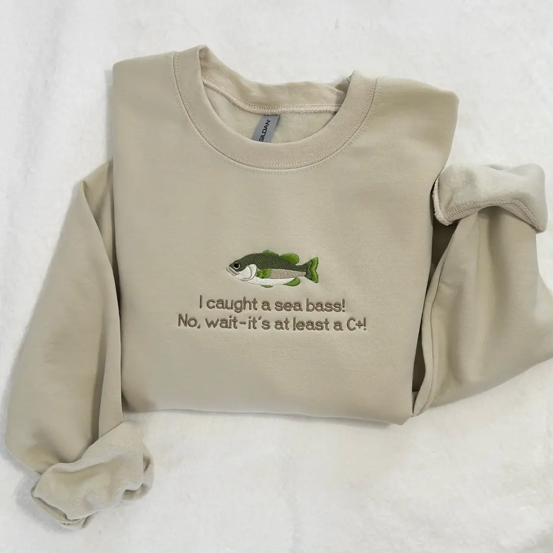 Sea Bass C+ Embroidered Sweatshirt.