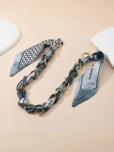 1pc Replacement Strap - Chain Shoulder Strap, Lunch Box Bag Strap, Printed Scarf Strap, Handmade Woven Bracelet