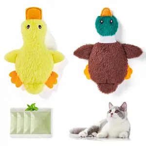 Potaroma Cat Toys Catnip Toys Crinkly Sound 2 Pcs, Mess-Free Stuffless Kitten Toy, Durable Feline Bite Interactive Kicker Toys for Cat Indoor Exercise 6.5 Inches