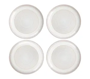 10 Strawberry Street Set of 4 Sun Valley DinnerPlates