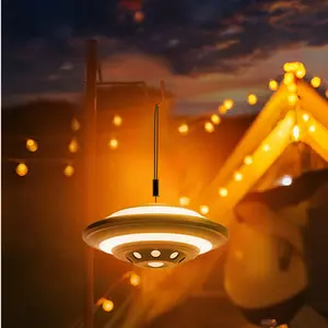 New Ufo Induction LED Desk Lamp USB Powered, Touch Control Table Light, Adjustable Brightness, Ideal for Bedroom Living Room Office Party Outdoor Camping Rock Climbing