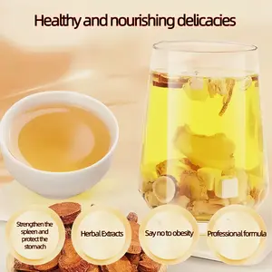 Huangya Soup Substitute for Regular Tea with Poria Cocos Dried Ginger Codonopsis Pilosula & Honey Fried Licorice for Dampness Removal and Health Preservation Healthy Nourishing Delicacies