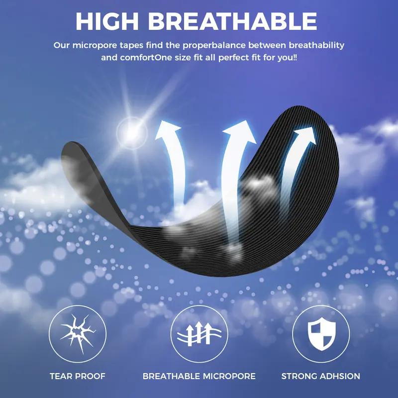 Mouth Tape for sleeping, one month supply, mouth tape, black, gentle, adhesion & 30 Strips, sports accessories, Anti Snoring Sticker Snoring Relief Sticker