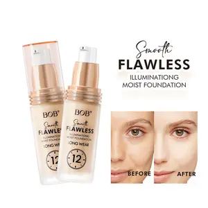 IYARAL 2 PACKS Color Changing Foundation Concealer Cover Cream Liquid Base Flawless Full Coverage Natural Foundation Makeup Moisturizing Fluid for All Skin