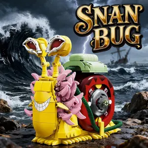Plop plop plop~ 📞 Can you hear me? 573-piece One Piece best-selling Transponder Snail building blocks. Build your own iconic One Piece Transponder Snail! 3D educational assembly model 🐌🏴‍☠️ #OnePiece #AnimeGift