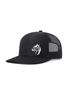 Unisex Baseball Cap with Horse Pattern, Adjustable Trucker Design, Breathable Mesh Material, Ideal for All-Season Wear & Gifts, Mesh Hat, Adjustable Snapback Cap