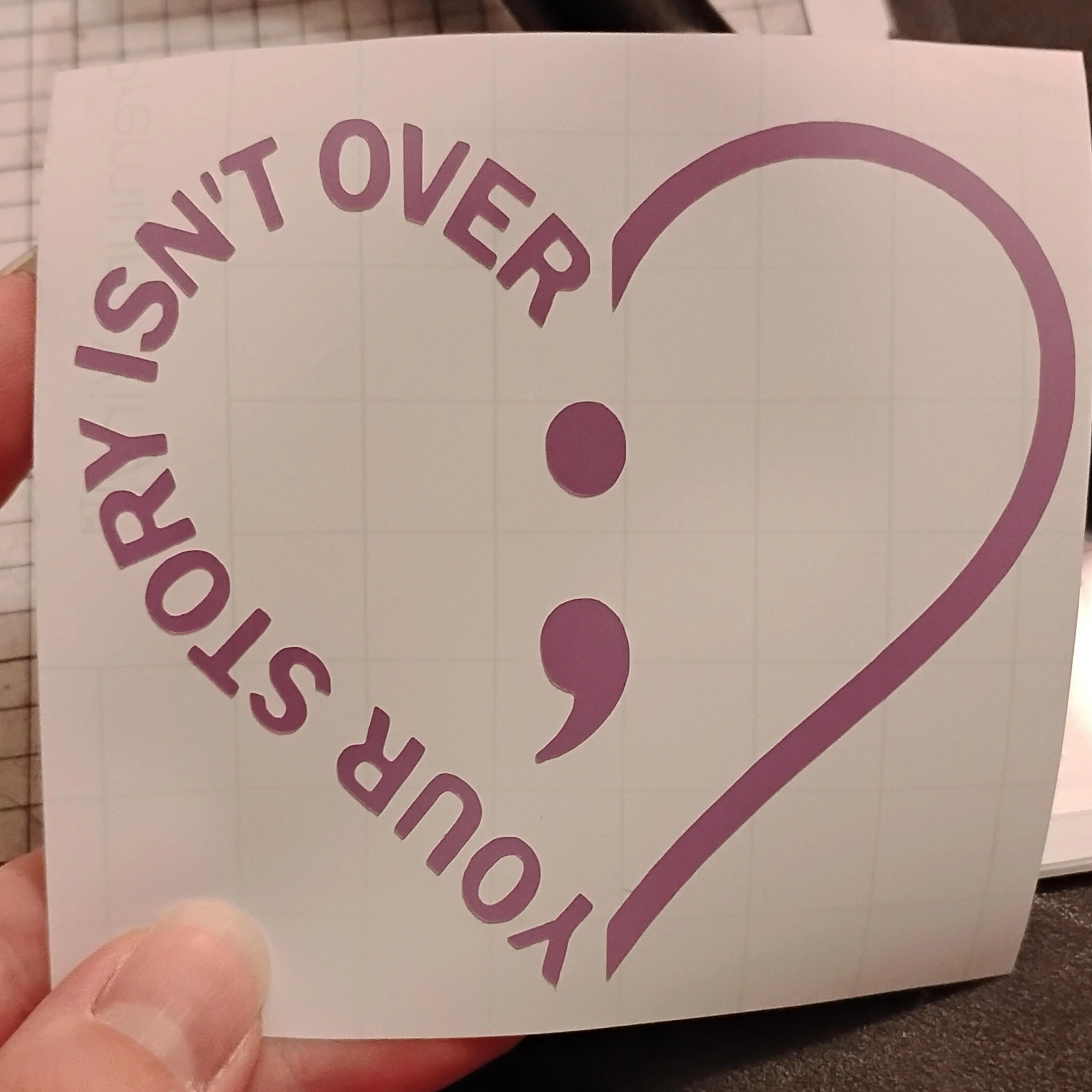 "Your Story Isn't Over" Permanent Vinyl Sticker