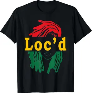 100% Cotton Loc'd Hair Black Woman Melanin Girl Juneteenth T-Shirt