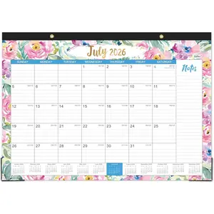 18-Month Large Monthly Desk Calendar 2026-2027 (Jul 2026 - Dec 2027), 17" x 12" Desk Pad with Large Ruled Blocks, To-do List & Notes