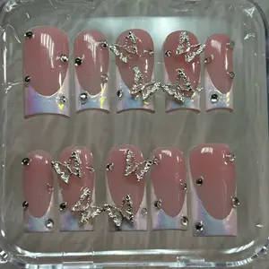 ACRYLIC or BUILDER GEL! Fairy frenchies | BXBYNAILS