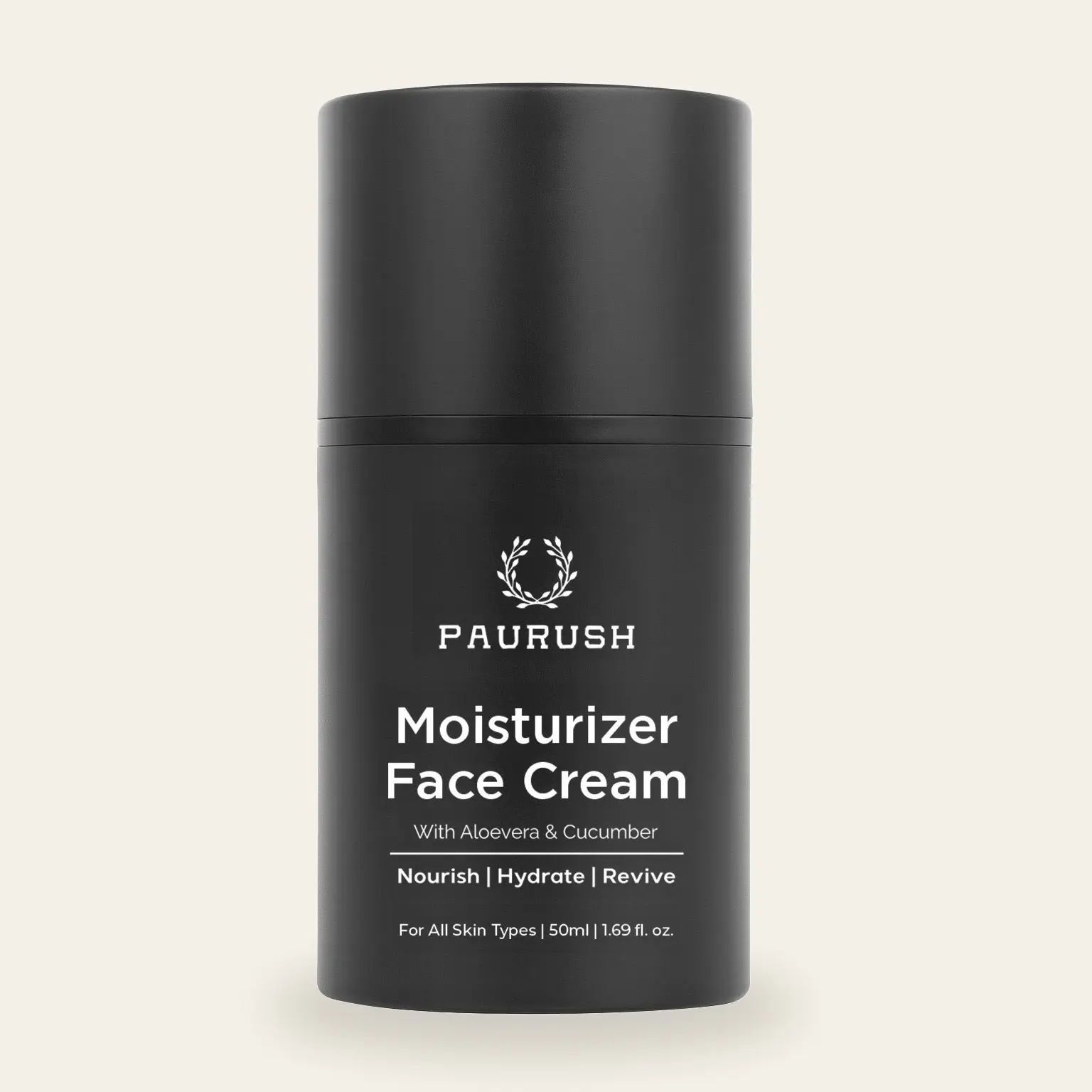 Men's Aloe-Cucumber Blend Face Moisturizer Cream - Smooth, Lightweight, Scented Daily Skincare