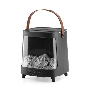 New 3D Aurora Flame Essential Oil Diffuser, Smart Remote Control Desktop Humidifier, Perfect Birthday & Christmas Gift