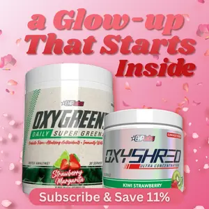 Reset & Refresh Stack - OxyShred (33 Serve) + OxyGreens (30 Serve) by EHPlabs | Light & Refreshing Wellness Combo | Ideal for Starting or Restarting Your Routine | New Year New Me |