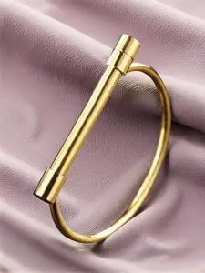 Unisex Street Style Horseshoe Shaped Trendy Stack Bangle, Trendy Minimalist Elegant Bangle Bracelets, Fashionable Vintage Jewelry for Women & Men As Gift, Modern Fashion Accessories, Stainless Steel Bracelet