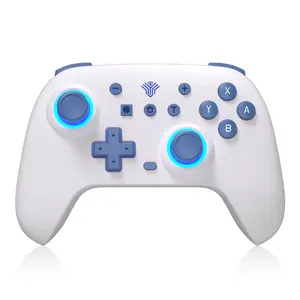 YUYIU Wireless Controller for PC, Switch, Android & TV - Features Hall Effect Joysticks, Macro Programming, Esports Triggers, 6-Axis Gyro, Dual Vibration & RGB Lighting | Plug & Play