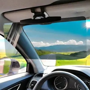 Car Sun Visor Extender, Polarized Anti-Glare Universal Sun Blocker, Adjustable Clip-On Windshield Visor, Windshield Sun Shade, Blocks Harsh Sunlight, Snow Glare & Harmful UV Rays, Driving Safety Accessory for Cars, SUVs, Trucks, Car Sunshade