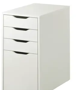 IKEA ALEX Drawer Unit with Drop File Storage, White Office Storage Cabinet, 14 1/8 x 27 1/2 Inch, Modern Minimalist Desk Organizer, Home & Office Storage Solution, Multi-Functional Filing Cabinet