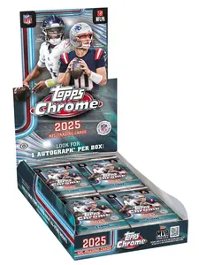 2025 NFL Topps Chrome Football Hobby Box