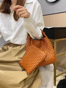 Women's Soft Leather Handbag & Tote Bag Set, High-End Fashion Shoulder Bags, Casual Tote Bag, Large Capacity Mother-Daughter Bags, Buy Big Get Small Free