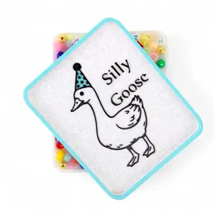 SILLY GOOSE- Picky Party Pad and Tray- Satisfy Your Urge to Pick, Pop and Peel Stress-Free!