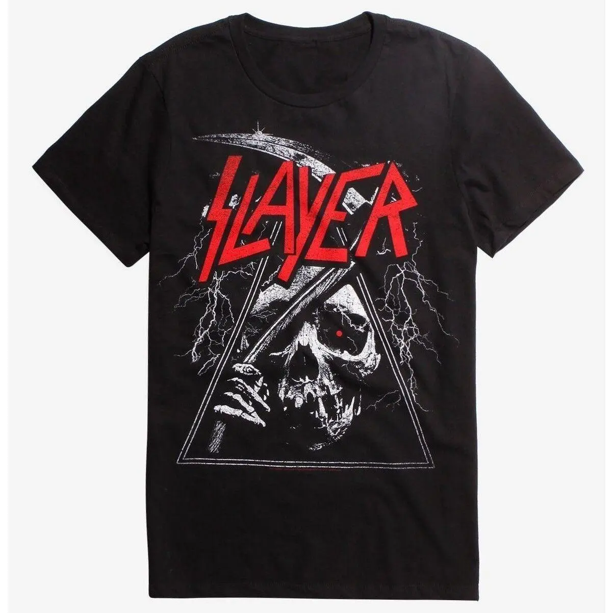 [100% Cotton]Slayer TRIANGLE REAPER T-Shirt Heavy Metal Band NEW Licensed & Official