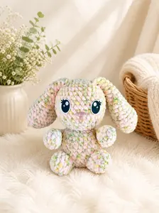 Pastel Cuddle Bunny - Pink & Green