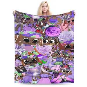 Bassie Dandys World Flannel Blanket, Ultra-Soft Plush Throw for Sofa, Bed, Bedroom, Camping, Novelty Gift Idea