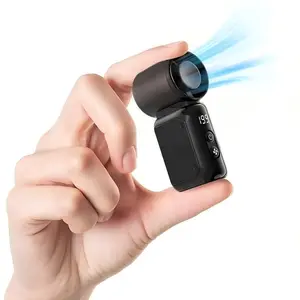 Portable Handheld Mini Fan, 5-Speed Small Travel Fan, Rechargeable Turbine Fan for Camping and Vacation, Unisex Gift, High Speed Fan