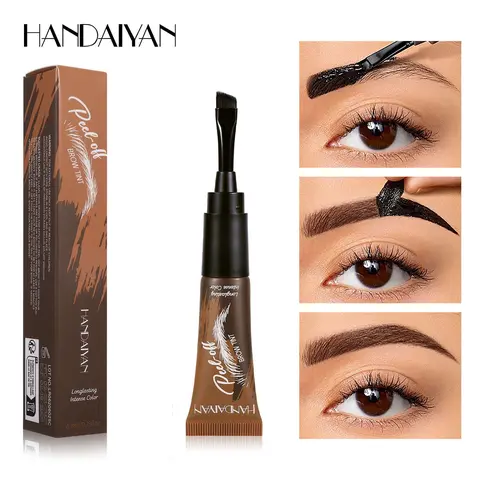 5 Color Options Tattoo Eyebrow Gel, Easy Removal, Waterproof, Long-Lasting, Professional Brow Coloring Cream, Women's Makeup Gift Set, Tinted Eyebrow Gel