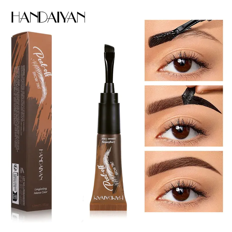 5 Color Options Tattoo Eyebrow Gel, Easy Removal, Waterproof, Long-Lasting, Professional Brow Coloring Cream, Women's Makeup Gift Set, Tinted Eyebrow Gel