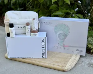 Omnilux Contour Glove Red & Near-Infrared LED Light Therapy Mask + Radiansome100 Advantage Ritual Travel Kit for Anti-Aging & Skin Rejuvenation