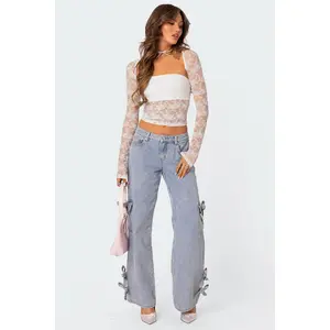 Bows 4 Days Low Rise Baggy Jeans